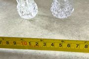 Pair Of 1950s Cut Glass Vintage Posy Vase/Vintage Toothpick Holder
