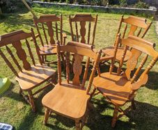 Solid oak chairs