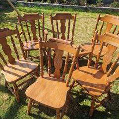 Solid oak chairs