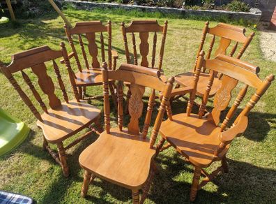 Solid oak chairs