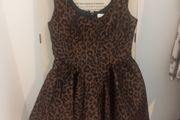 Black and brown leopard dress
