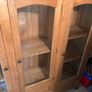 Elegant Handmade Oak Display Cabinet Image 3