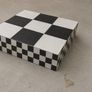 Black & White Checkerboard Plinth Display Pedestal Image 2