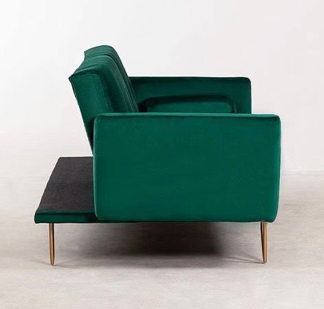 Emerald Green Velvet Sofa Bed