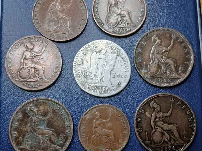 United Kingdom & France Coins Job Lot