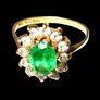 Vintage Hallmarked 14ct Gold Cluster Image 5