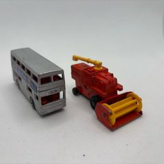 Vintage Matchbox Super Fast Londoner and Combine Harvester
