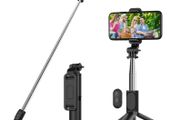 4 in 1 Selfie Stick Tripod, 40 Inch 101cm Extendable and Portable Selfie Stick with Detachable Wireless Remote &amp; Tripod Stand Compatible with iPhone 13 12 11/Galaxy/Huawei (FREE POSTAGE)