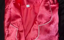 Pink satin pyjama set