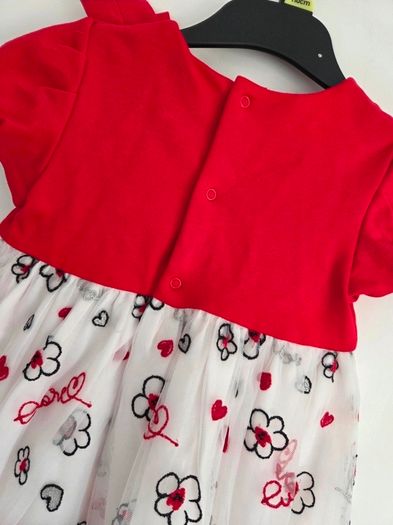 Like New Mayoral Dress with Hearts and Flowers - 3years