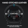 G29 Driving Force Racing Wheel and Floor Pedals, Real Force Feedback, Stainless Steel Paddle Shifters, Steering Wheel Cover for PS5, PS4, PC, Mac - Black Image 5