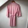 Vintage IMMAGINI 100% Pure Silk Pink Kimono Robe Made in Italy Wrap Image 4
