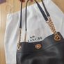 Coach "Edie" Turn-Lock Pebble Leather Bag / NEW Image 6