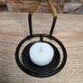 Retro  black wire candle holder Guitar player. Lauries Lonberg design Image 4