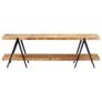 TV Cabinet 160x40x50 cm Solid Mango Wood Image 2