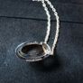 Hermes Pop H Pendant & Chain - Black with Rose Gold Image 5