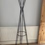 Contemporary Metal Coat Rack Stand | Matt Black | Hat Display | Hall Storage Organiser Image 7