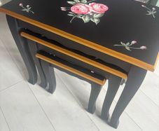 Set of black side tables new