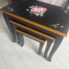 Set of black side tables new