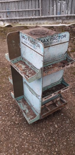 Rare vintage Max Factor make up display stand.