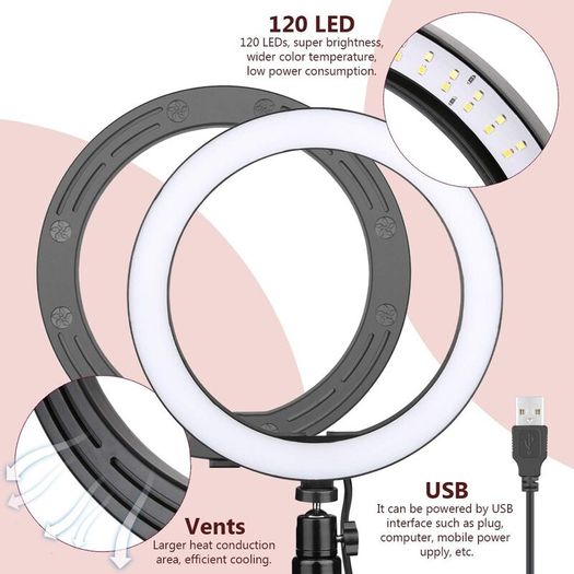 Free Postage! Ohotter 10" Ring Light with Stand.