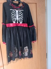 Girls skeleton dress