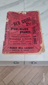 Antique Irish timetable