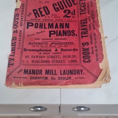 Antique Irish timetable