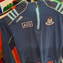 Dublin GAA O'Neills Gaelic Football Half Zip Jersey (Youths 9-10 Years) FREE POST