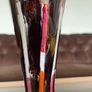 Vintage German WGP Striped Brown Jasba Vase 22 cm Image 5