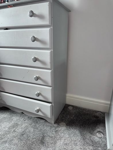 Grey  6 Drawer Chest of Drawers