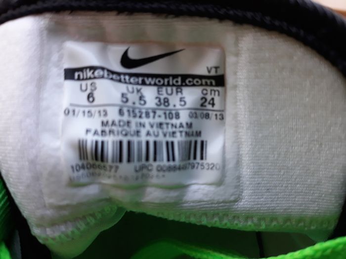 Nike Lunar Air 180 Urban Safari UK-5.5/EUR-38.5 615287-108 White/Black/Total Crimson/Poison Green-2013
