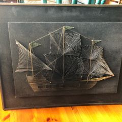String and pin art