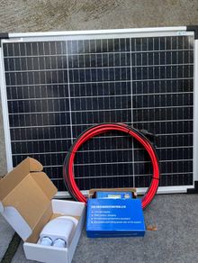 50W 12V Solar Panel Kit for camper boat shed or off the grid installations