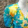 Vintage  80s 90s colourful floral blazer made in France Image 2