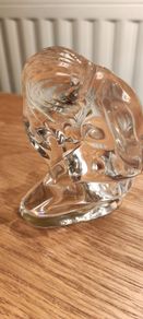 TOWLE Nud Women Figurine Full Lead Crystal Vintage Art Glass PAPERWEIGHT