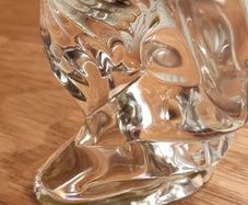 TOWLE Nud Women Figurine Full Lead Crystal Vintage Art Glass PAPERWEIGHT