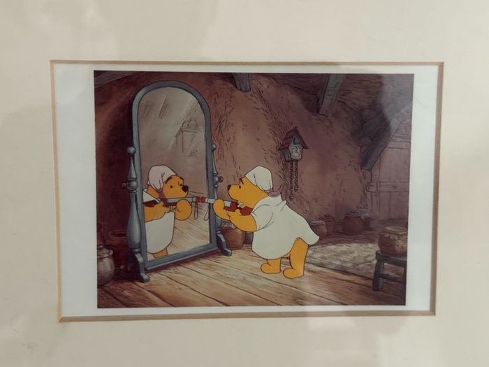 Framed Disney Winnie the Pooh Wall Art (4 Scenes) - 64 x 30cm