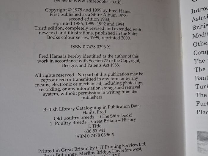 Old Poultry Breeds / Fred Hams / 2000