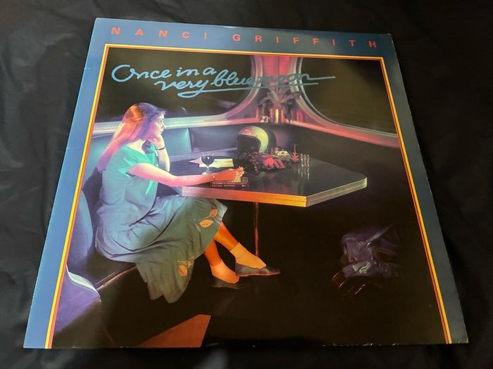 A Nanci Griffith record collection.