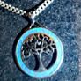 Sterling silver tree of life on heavy silver chain Image 3