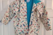 Powell Craft Rocket Space Print Fleece-Lined Raincoat - 4-5 Years