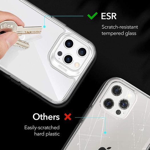 lass Case Compatible with iPhone 12 Pro Max Scratch-Resistant Tempered Glass Shock-Absorbing Flexible Frame Clear