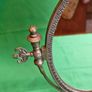 Ornate Victorian Style Brass Swivel Vanity Mirror  Antique Dressing Table Mirror Image 5