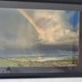 Chris O'Dell signed Framed print rainbow over kilcoe castle west cork Image 3