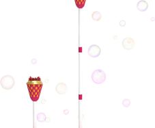 Bubble Sticks for Children, Adjustable Height Foam Generator Torch, with Music and Bubble Wand for Children by Hand or on the Floor, for Swimming Pool, Beach, Lawn, Wedding, Party