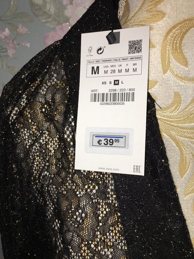 Zara sheer blouse , new. Size M