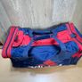 Adidas Duffle Bag - Blue Red Gym Travel Sports - Spell Out - 90s Image 5