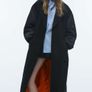 Zara Contrast Bomber Coat Image 8