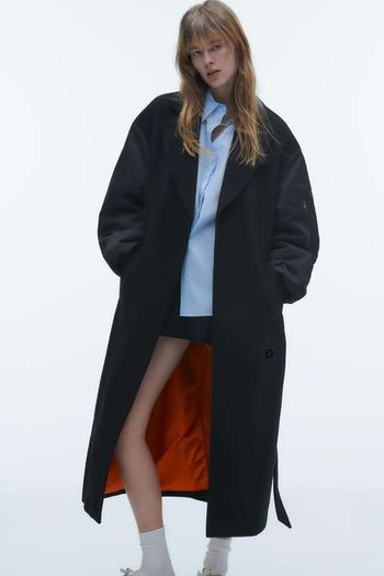 Zara Contrast Bomber Coat